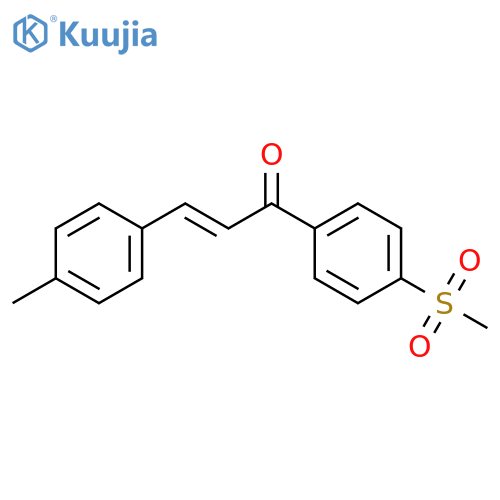 2-Propen-1-one, 3-(4-methylphenyl)-1-[4-(methylsulfonyl)phenyl]-, (2E)- structure
