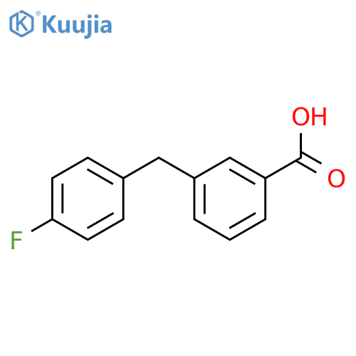 3-(4-Fluoro-benzyl)-benzoic Acid structure