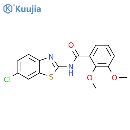 N-(6-chloro-1,3-benzothiazol-2-yl)-2,3-dimethoxybenzamide structure