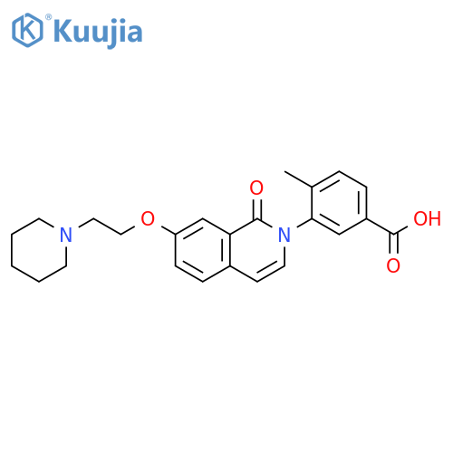 Benzoic acid,4-methyl-3-[1-oxo-7-[2-(1-piperidinyl)ethoxy]-2(1H)-isoquinolinyl]- structure