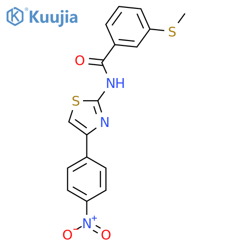 3-(methylsulfanyl)-N-4-(4-nitrophenyl)-1,3-thiazol-2-ylbenzamide structure