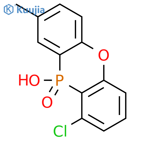 10H-Phenoxaphosphine, 1-chloro-10-hydroxy-8-methyl-, 10-oxide structure
