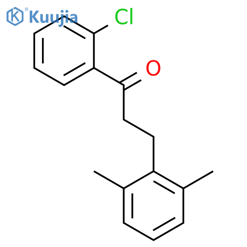 2'-Chloro-3-(2,6-dimethylphenyl)propiophenone structure