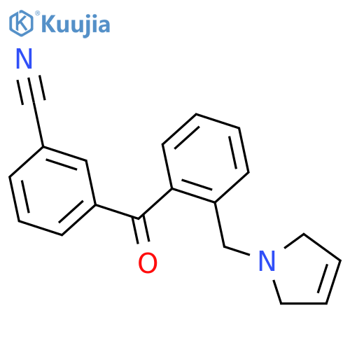 3'-Cyano-2-(3-pyrrolinomethyl) benzophenone structure