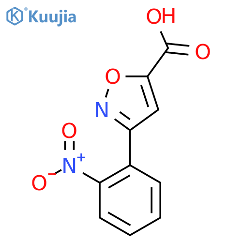 3-(2-Nitrophenyl)-5-isoxazolecarboxylic acid structure