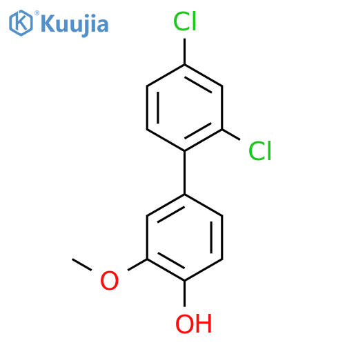 4-(2,4-Dichlorophenyl)-2-methoxyphenol structure