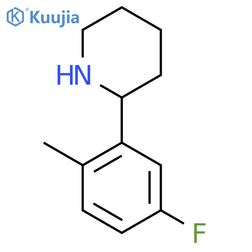 2-(5-Fluoro-2-methylphenyl)piperidine structure