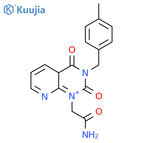 2-{3-(4-methylphenyl)methyl-2,4-dioxo-1H,2H,3H,4H-pyrido2,3-dpyrimidin-1-yl}acetamide structure