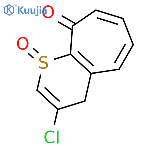 Cyclohepta[b]thiopyran-9(4H)-one, 3-chloro-, 1-oxide structure