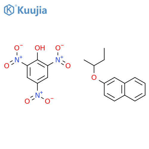 NAPHTHALENE, 2-(1-METHYLPROPOXY)-, COMPD. WITH 2,4,6-TRINITROPHENOL structure