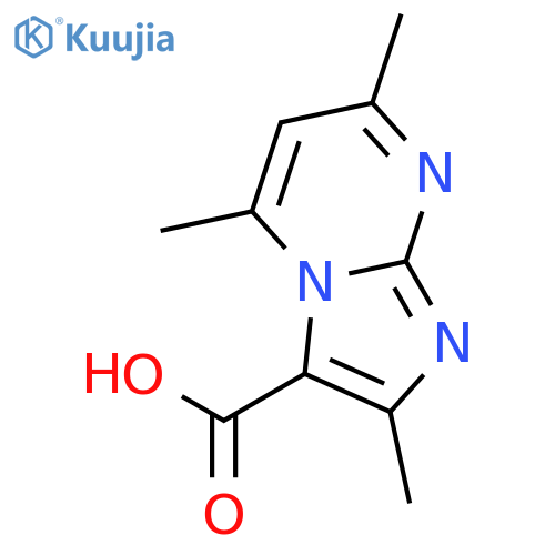 2,5,7-Trimethylimidazo[1,2-A]pyrimidine-3-carboxylic acid structure