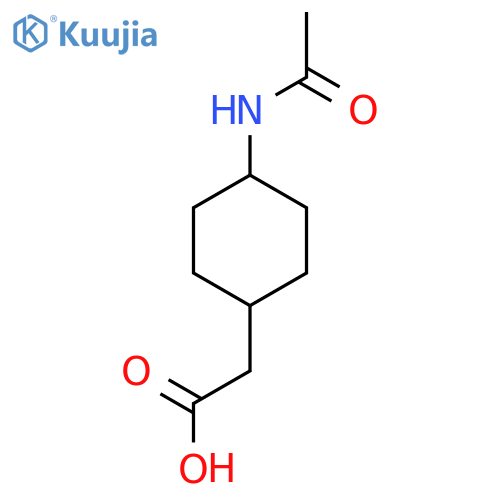 2-(4-acetamidocyclohexyl)acetic acid structure