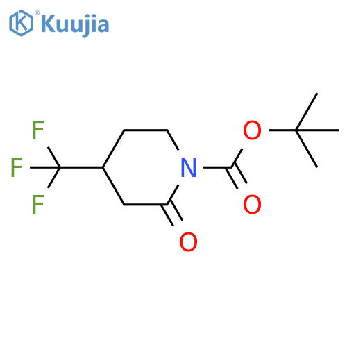 2-Oxo-4-trifluoromethyl-piperidine-1-carboxylic acid tert-butyl ester structure