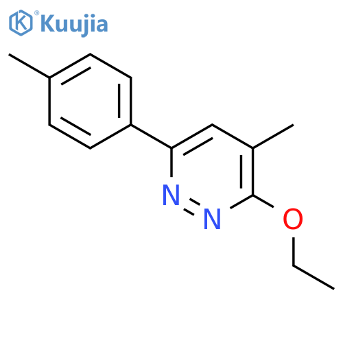 Pyridazine, 3-ethoxy-4-methyl-6-(4-methylphenyl)- structure