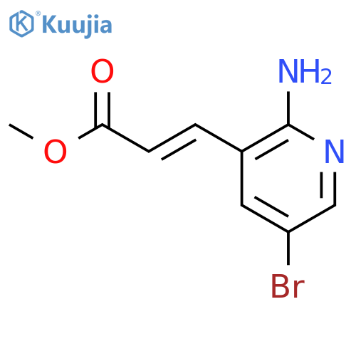 3-(2-AMINO-5-BROMO-PYRIDIN-3-YL)-ACRYLIC ACID METHYL ESTER structure