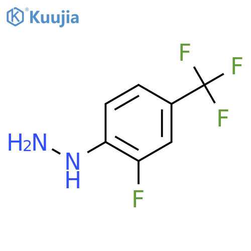2-fluoro-4-(trifluoromethyl)phenylhydrazine structure