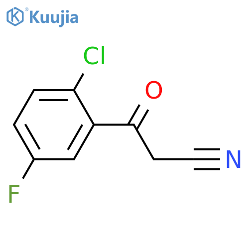 3-(2-Chloro-5-fluoro-phenyl)-3-oxo-propionitrile structure