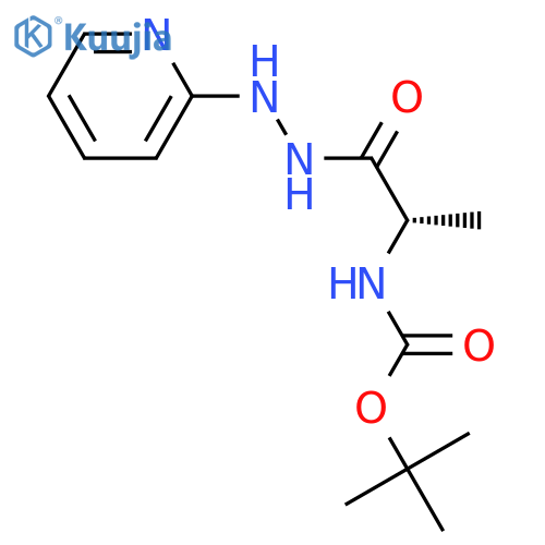 (S)-tert-Butyl (1-oxo-1-(2-(pyridin-2-yl)hydrazinyl)propan-2-yl)carbamate structure