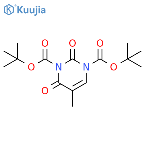 Di-tert-butyl 5-methyl-2,4-dioxopyrimidine-1,3(2H,4H)-dicarboxylate structure
