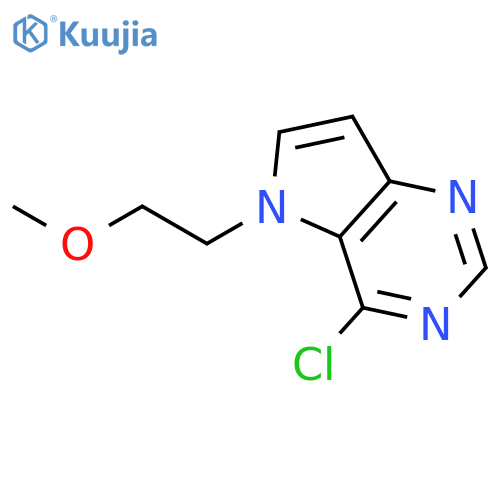 5H-Pyrrolo[3,2-d]pyrimidine, 4-chloro-5-(2-methoxyethyl)- structure