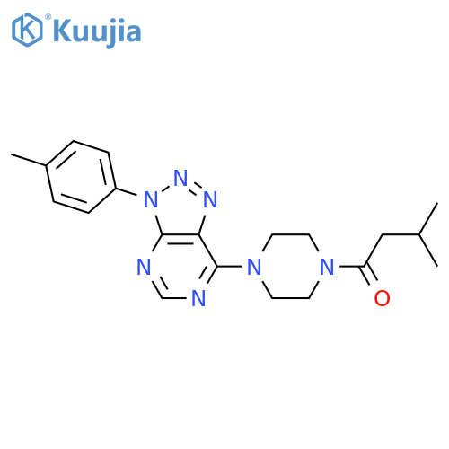 3-methyl-1-{4-3-(4-methylphenyl)-3H-1,2,3triazolo4,5-dpyrimidin-7-ylpiperazin-1-yl}butan-1-one structure