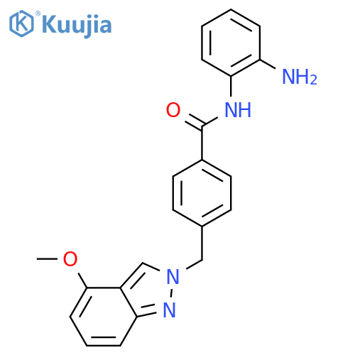Benzamide, N-(2-aminophenyl)-4-[(4-methoxy-2H-indazol-2-yl)methyl]- structure