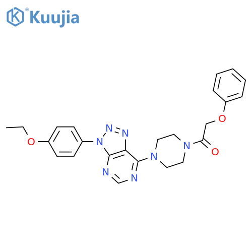 1-{4-3-(4-ethoxyphenyl)-3H-1,2,3triazolo4,5-dpyrimidin-7-ylpiperazin-1-yl}-2-phenoxyethan-1-one structure