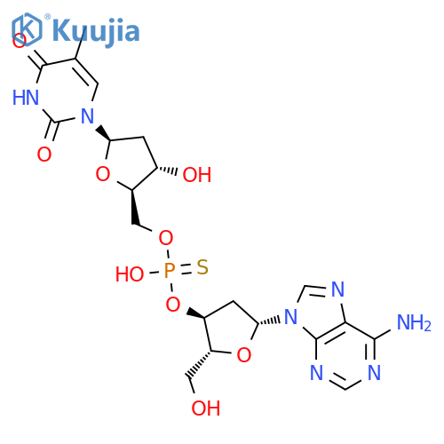 Thymidine,[P(R)]-2'-deoxy-P-thioadenylyl-(3'&reg;5')- (9CI) structure