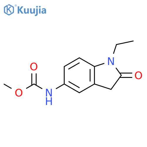 methyl N-(1-ethyl-2-oxo-2,3-dihydro-1H-indol-5-yl)carbamate structure