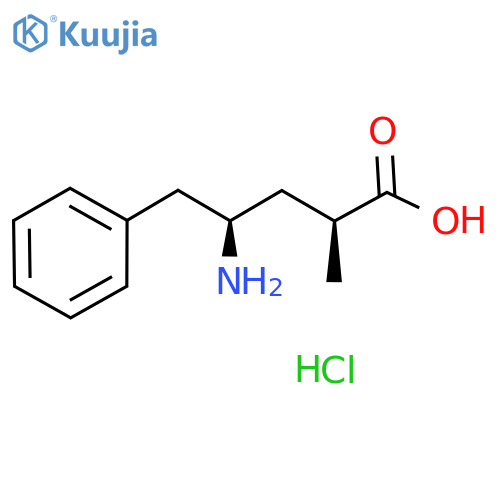 Benzenepentanoic acid, γ-​amino-​α-​methyl-​, hydrochloride (1:1)​, (αS,​γR)​- structure