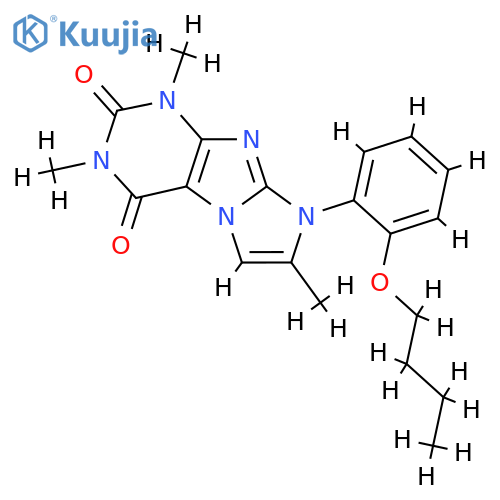 8-(2-butoxyphenyl)-1,3,7-trimethyl-1H,2H,3H,4H,8H-imidazo1,2-gpurine-2,4-dione structure