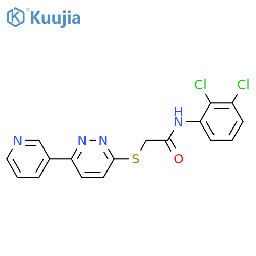 N-(2,3-dichlorophenyl)-2-{6-(pyridin-3-yl)pyridazin-3-ylsulfanyl}acetamide structure