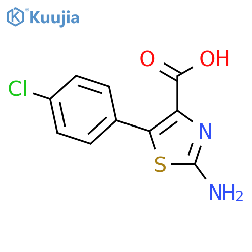 2-Amino-5-(4-chlorophenyl)-1,3-thiazole-4-carboxylic Acid structure