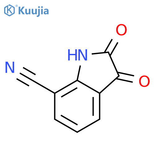 2,3-dihydro-2,3-dioxo-1H-Indole-7-carbonitrile structure