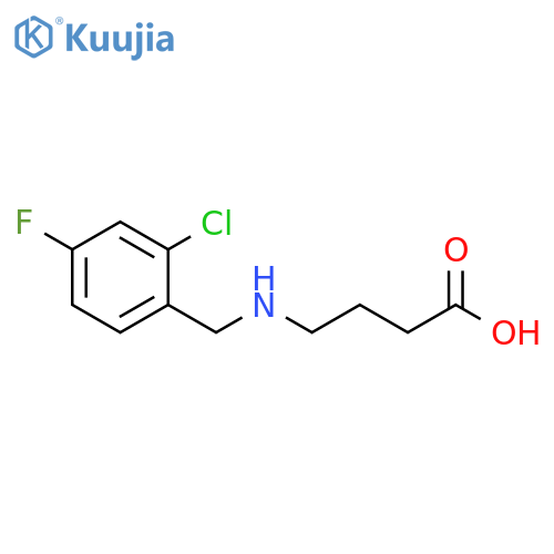 Butanoic acid, 4-[[(2-chloro-4-fluorophenyl)methyl]amino]- structure