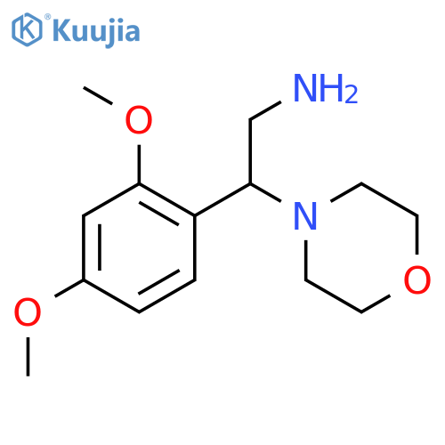 2-(2,4-Dimethoxy-phenyl)-2-morpholin-4-yl-ethylamine structure