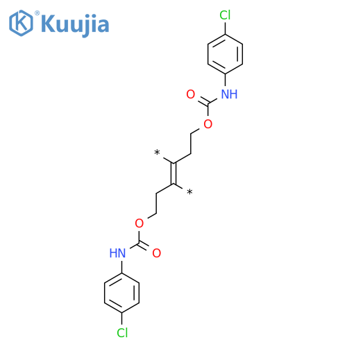 Poly[1,2-bis[2-[[[(4-chlorophenyl)amino]carbonyl]oxy]ethyl]-1,2-ethenediyl] structure