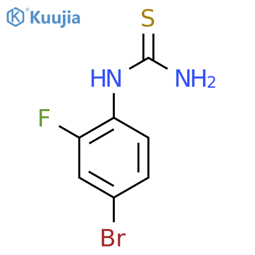1-(4-Bromo-2-fluorophenyl)thiourea structure