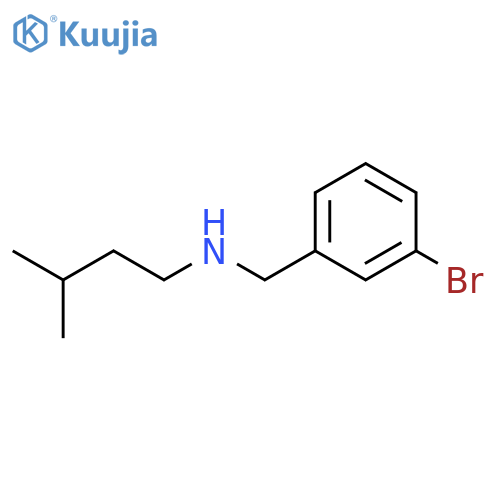 (3-bromophenyl)methyl(3-methylbutyl)amine structure