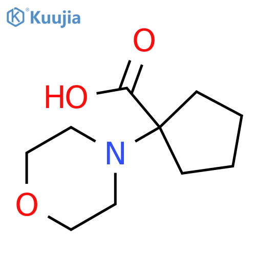 1-morpholin-4-ylcyclopentanecarboxylic acid structure