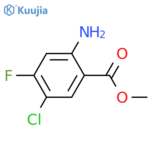 Methyl 2-amino-5-chloro-4-fluorobenzoate structure