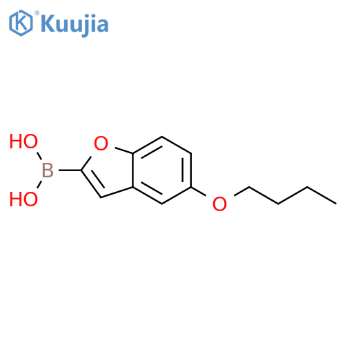 (5-Butoxybenzofuran-2-yl)boronic acid structure