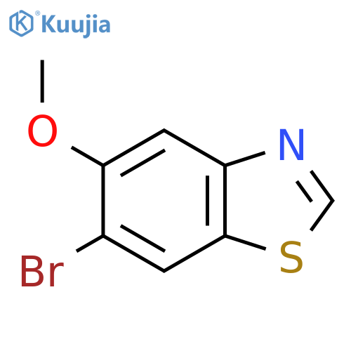Benzothiazole, 6-bromo-5-methoxy- structure