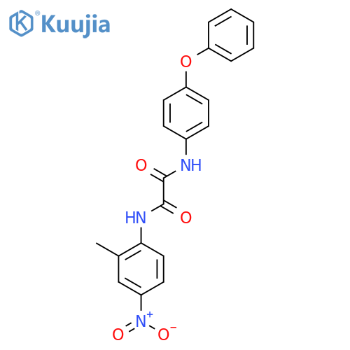 N-(2-methyl-4-nitrophenyl)-N'-(4-phenoxyphenyl)ethanediamide structure