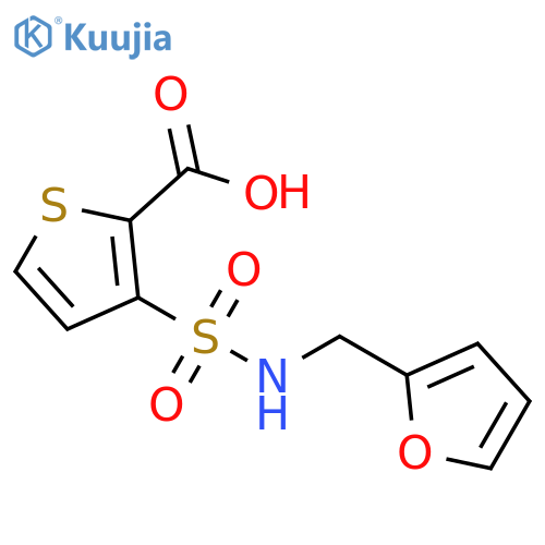 3-(Furan-2-ylmethyl)sulfamoylthiophene-2-carboxylic Acid structure