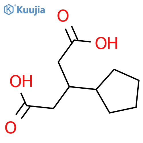 3-cyclopentylpentanedioic acid structure