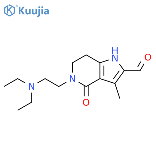 5-[2-(diethylamino)ethyl]-3-methyl-4-oxo-1H,4H,5H,6H,7H-pyrrolo[3,2-c]pyridine-2-carbaldehyde structure