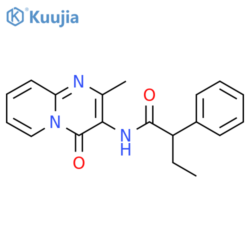 N-{2-methyl-4-oxo-4H-pyrido1,2-apyrimidin-3-yl}-2-phenylbutanamide structure