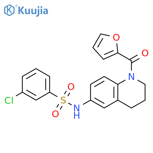 3-chloro-N-1-(furan-2-carbonyl)-1,2,3,4-tetrahydroquinolin-6-ylbenzene-1-sulfonamide structure