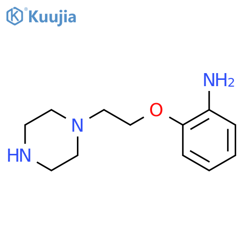 2-[2-(Piperazin-1-YL)ethoxy]aniline structure